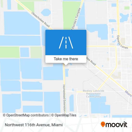 Mapa de Northwest 116th Avenue