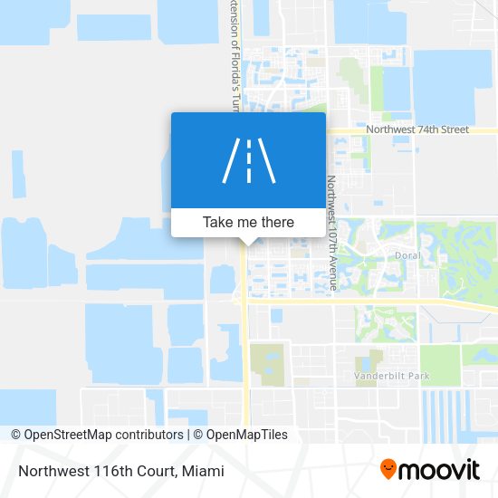 Northwest 116th Court map