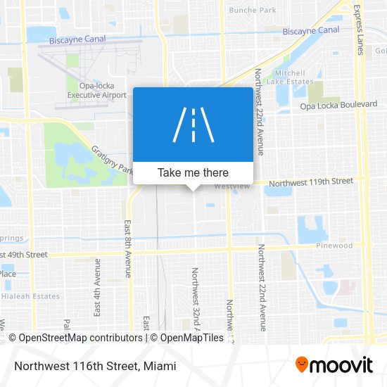 Mapa de Northwest 116th Street