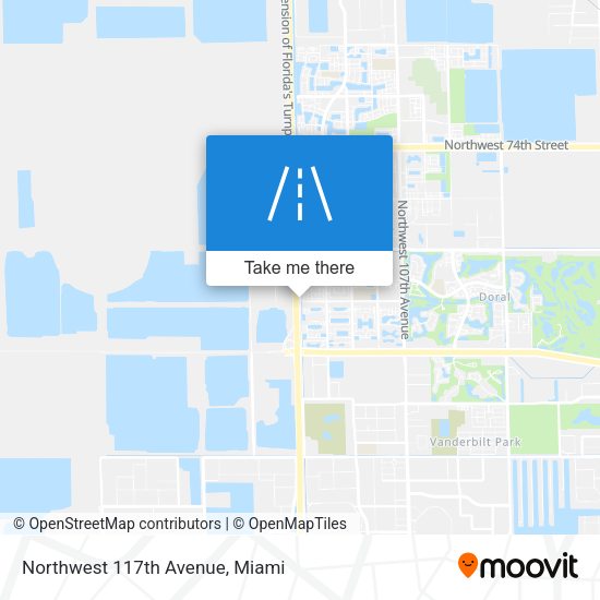 Northwest 117th Avenue map
