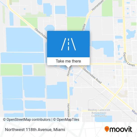 Northwest 118th Avenue map