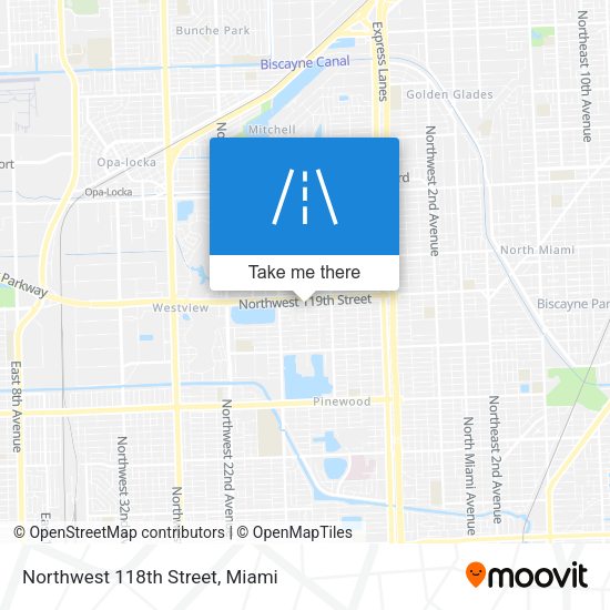 Northwest 118th Street map
