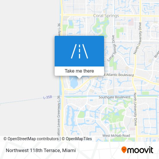 Northwest 118th Terrace map
