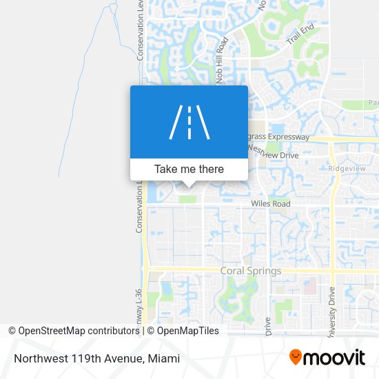 Northwest 119th Avenue map