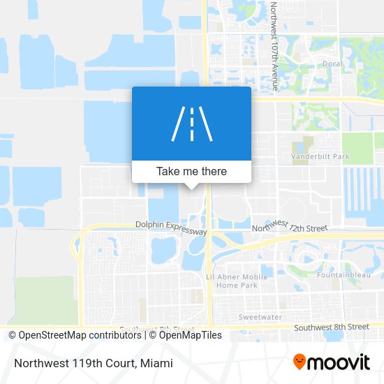 Northwest 119th Court map