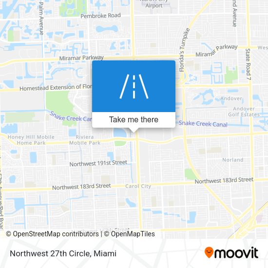 Northwest 27th Circle map
