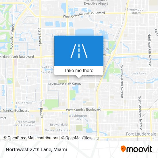 Mapa de Northwest 27th Lane