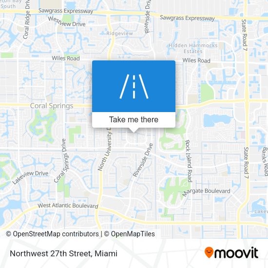 Northwest 27th Street map