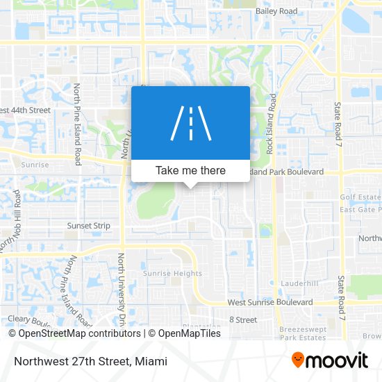 Northwest 27th Street map