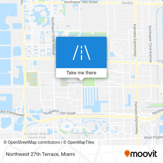 Mapa de Northwest 27th Terrace