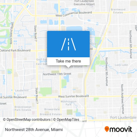 Mapa de Northwest 28th Avenue