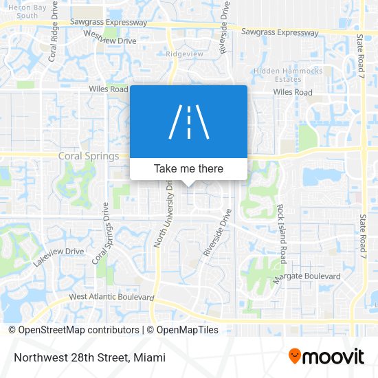 Northwest 28th Street map