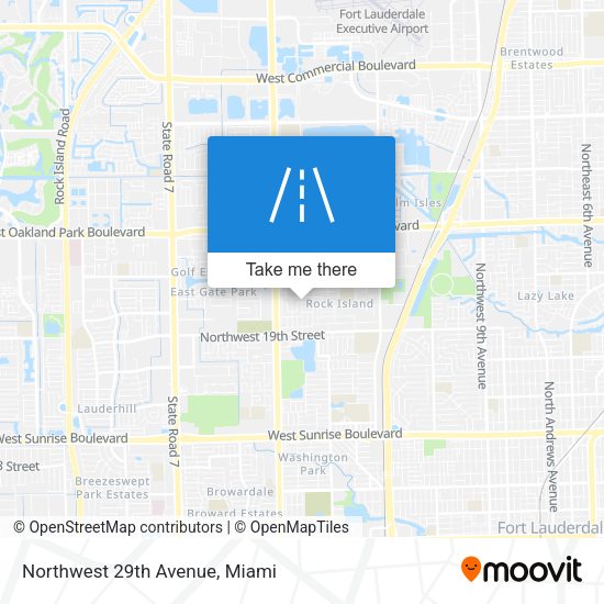 Northwest 29th Avenue map