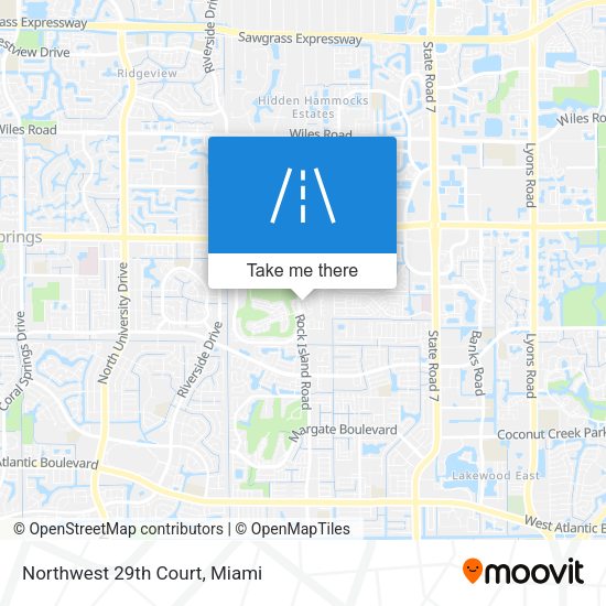 Northwest 29th Court map