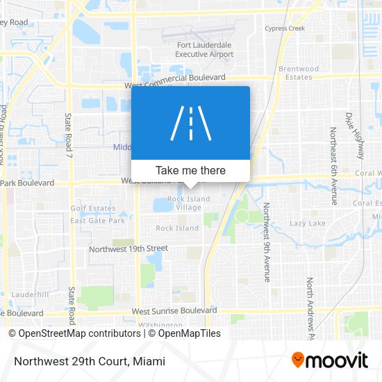 Northwest 29th Court map