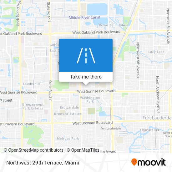 Northwest 29th Terrace map