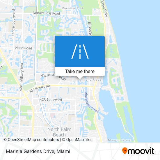 Mapa de Marinia Gardens Drive