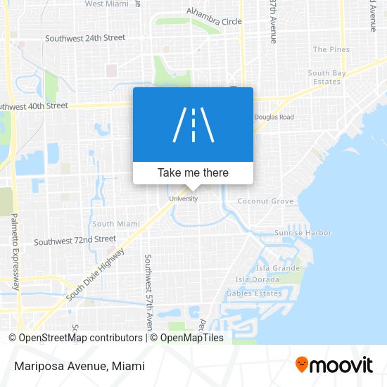 Mapa de Mariposa Avenue