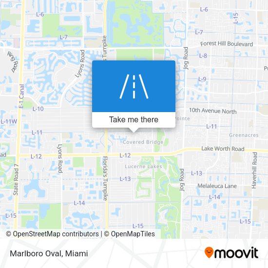 Mapa de Marlboro Oval