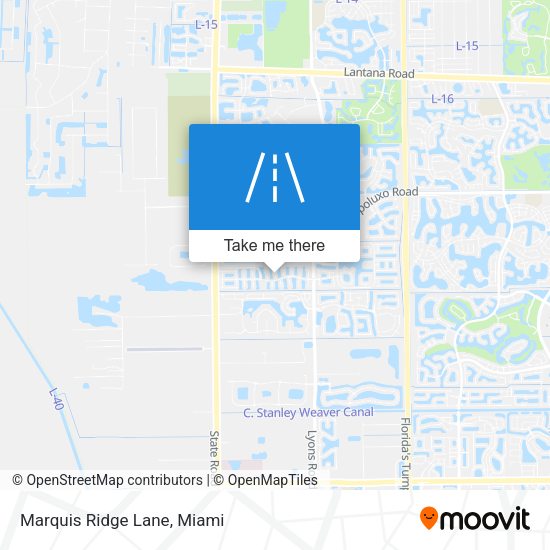 Mapa de Marquis Ridge Lane