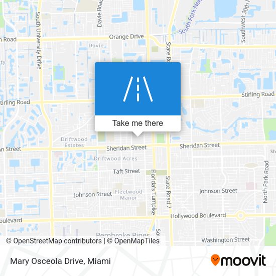 Mary Osceola Drive map