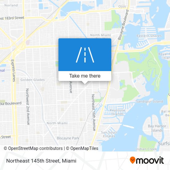 Northeast 145th Street map
