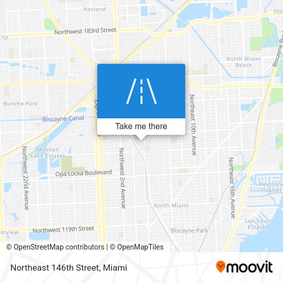 Northeast 146th Street map