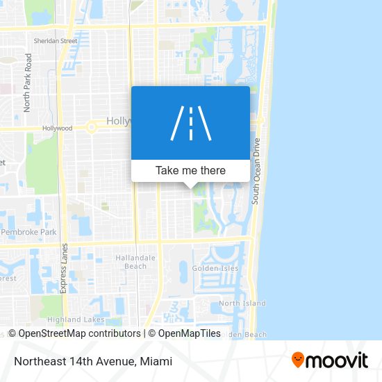 Northeast 14th Avenue map