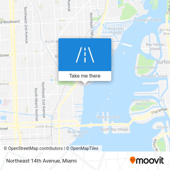 Northeast 14th Avenue map