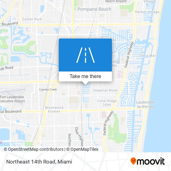 Northeast 14th Road map