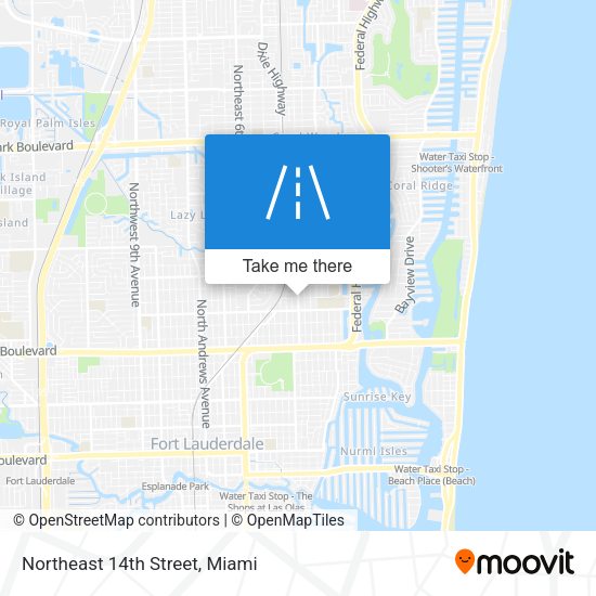 Mapa de Northeast 14th Street