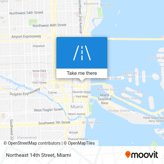 Mapa de Northeast 14th Street