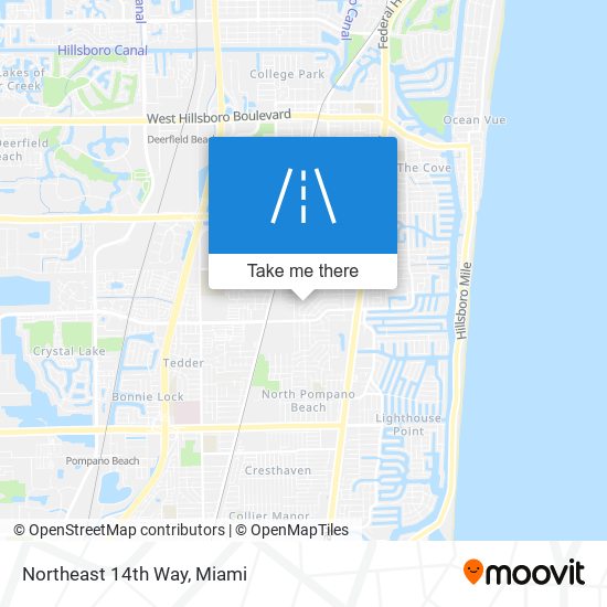 Northeast 14th Way map