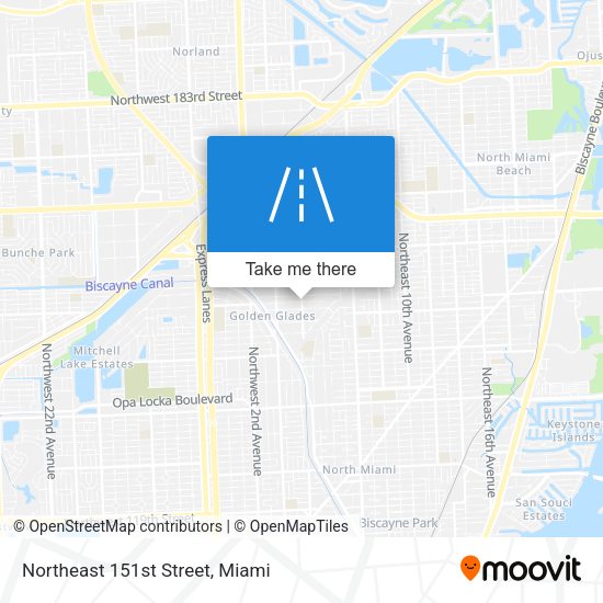 Mapa de Northeast 151st Street