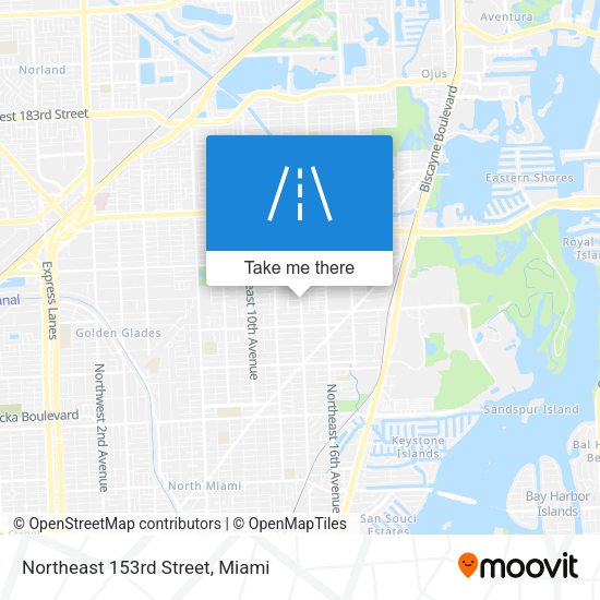 Mapa de Northeast 153rd Street