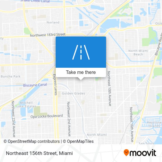 Mapa de Northeast 156th Street