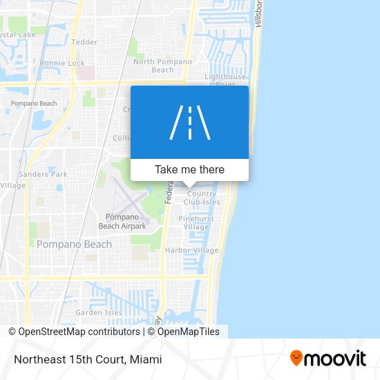 Northeast 15th Court map