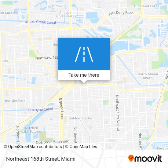 Mapa de Northeast 168th Street