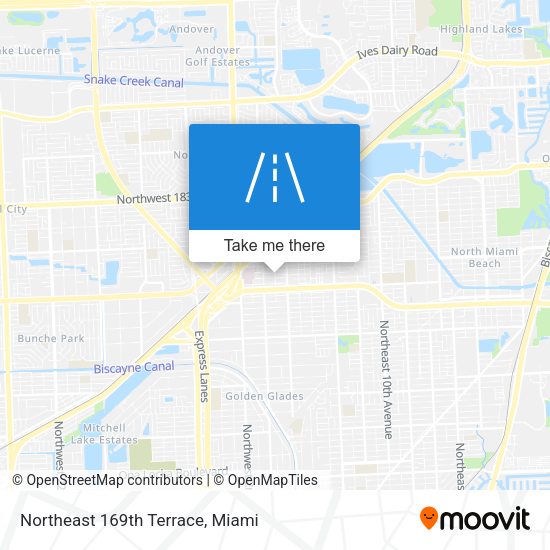 Mapa de Northeast 169th Terrace
