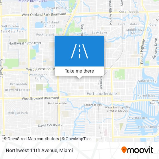 Northwest 11th Avenue map