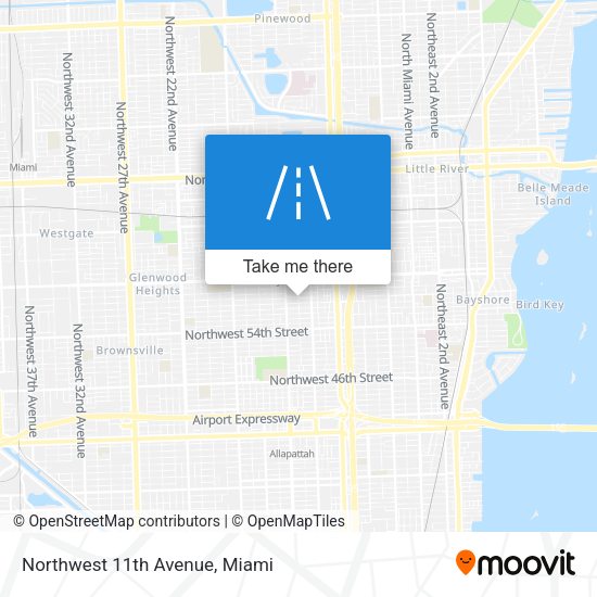 Mapa de Northwest 11th Avenue