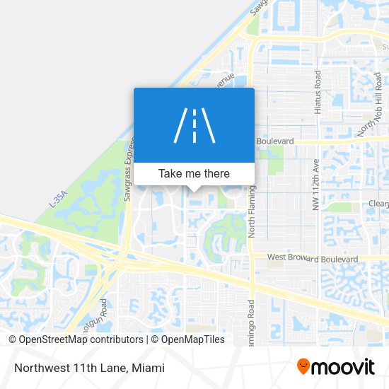 Northwest 11th Lane map