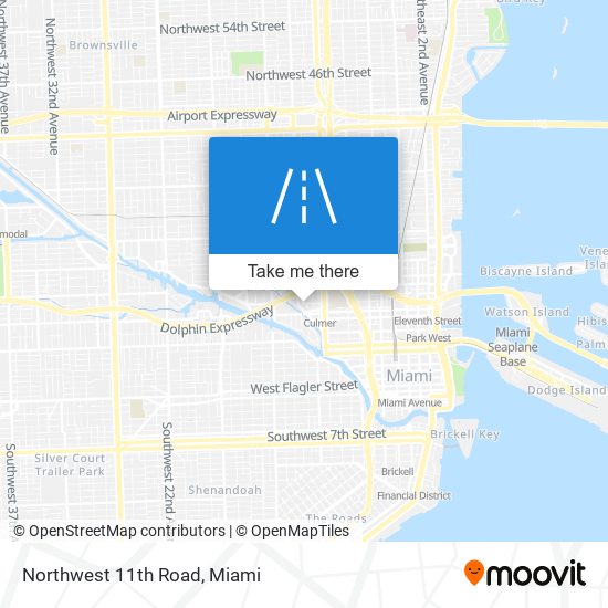 Northwest 11th Road map