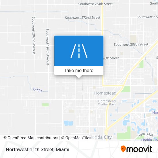 Northwest 11th Street map