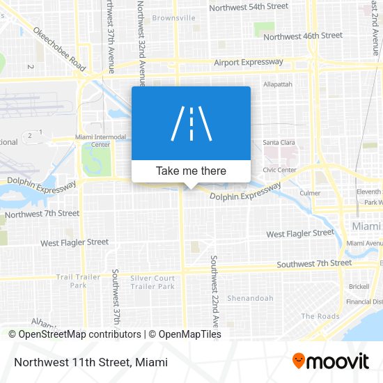 Mapa de Northwest 11th Street