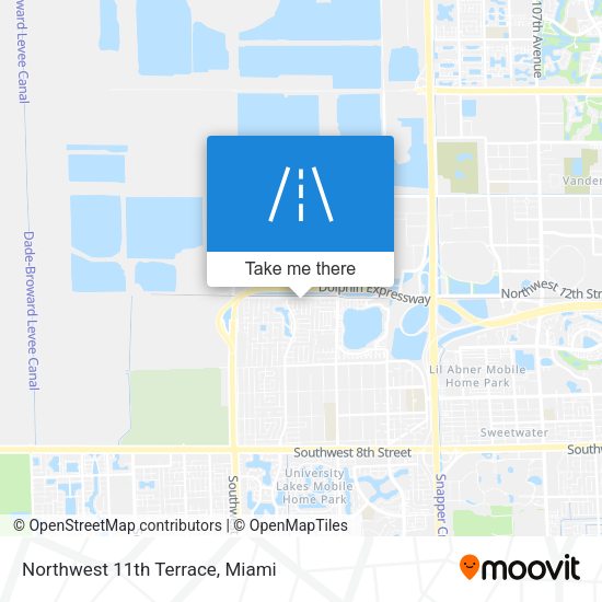 Northwest 11th Terrace map