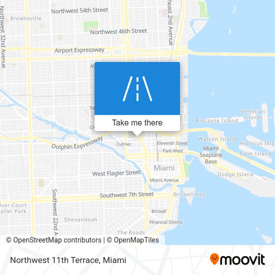 Mapa de Northwest 11th Terrace