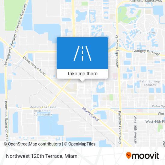 Northwest 120th Terrace map