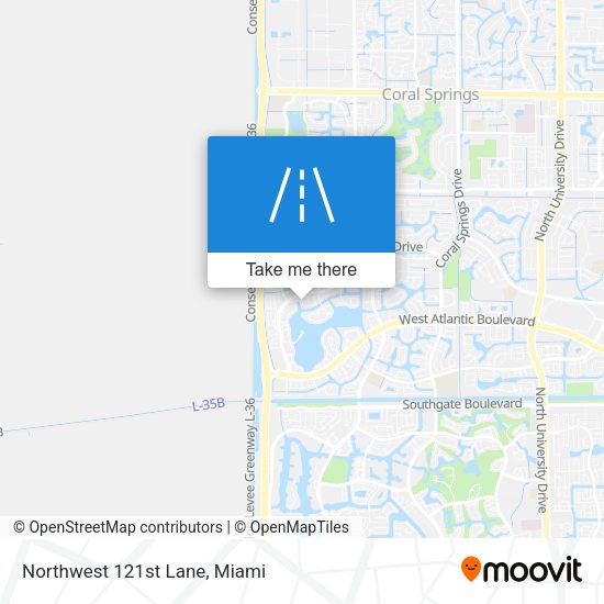 Northwest 121st Lane map