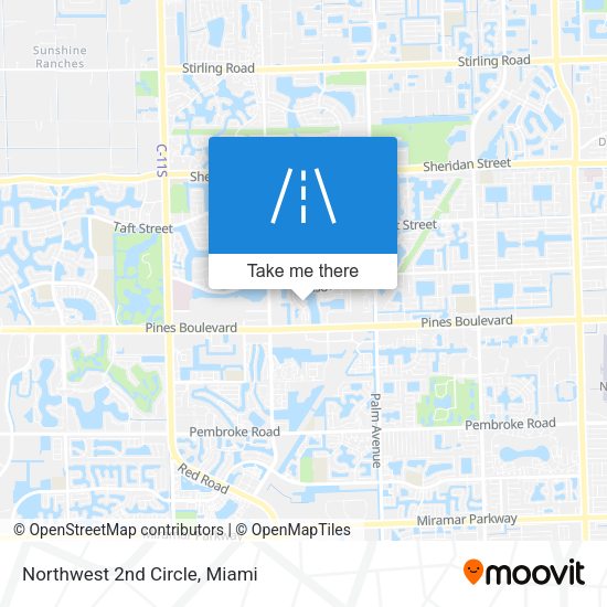 Northwest 2nd Circle map